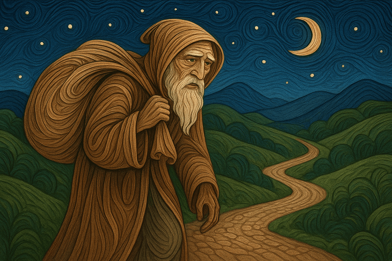 Ilustración de El viejo del costal