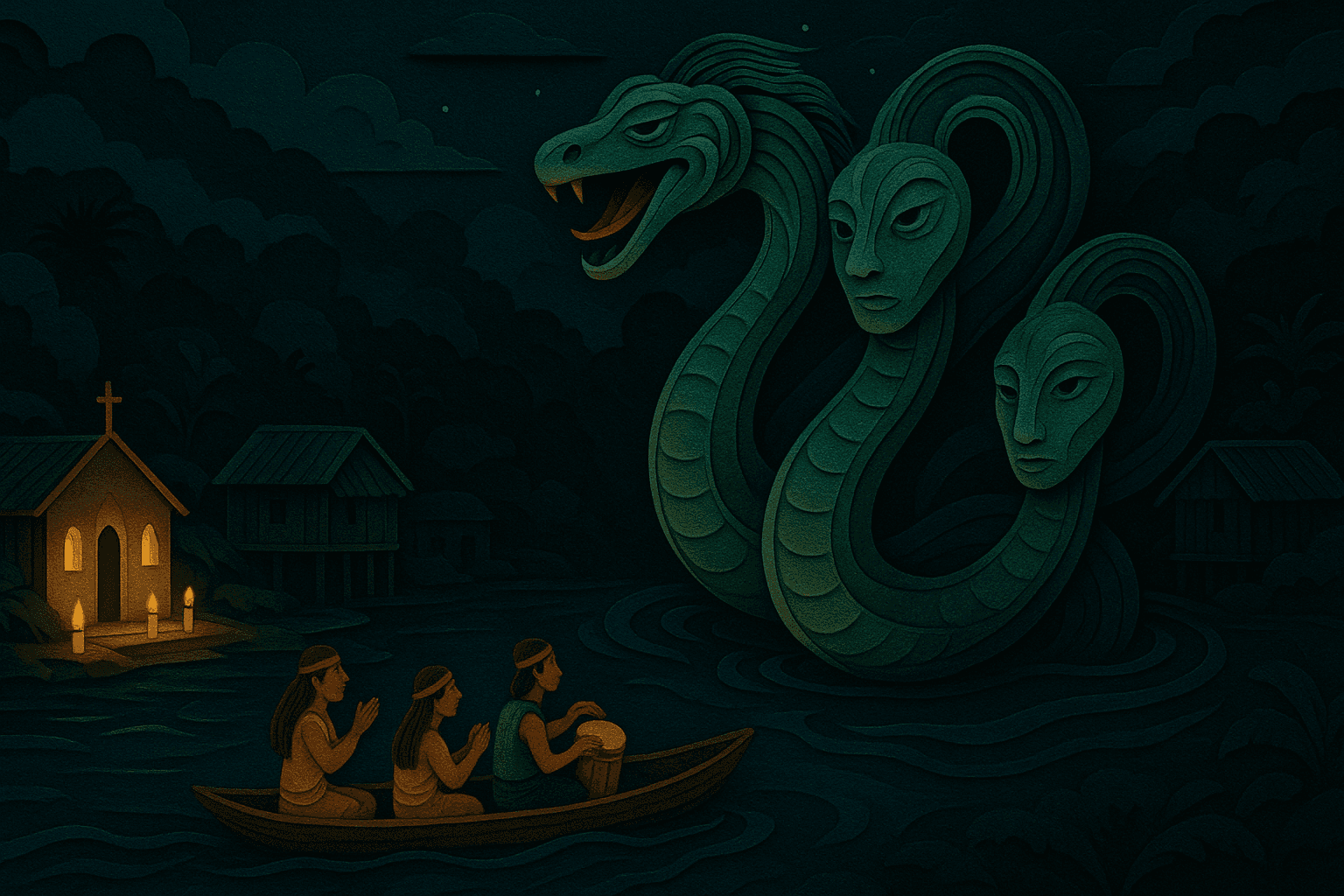 Ilustración de La Sierpe de Beté