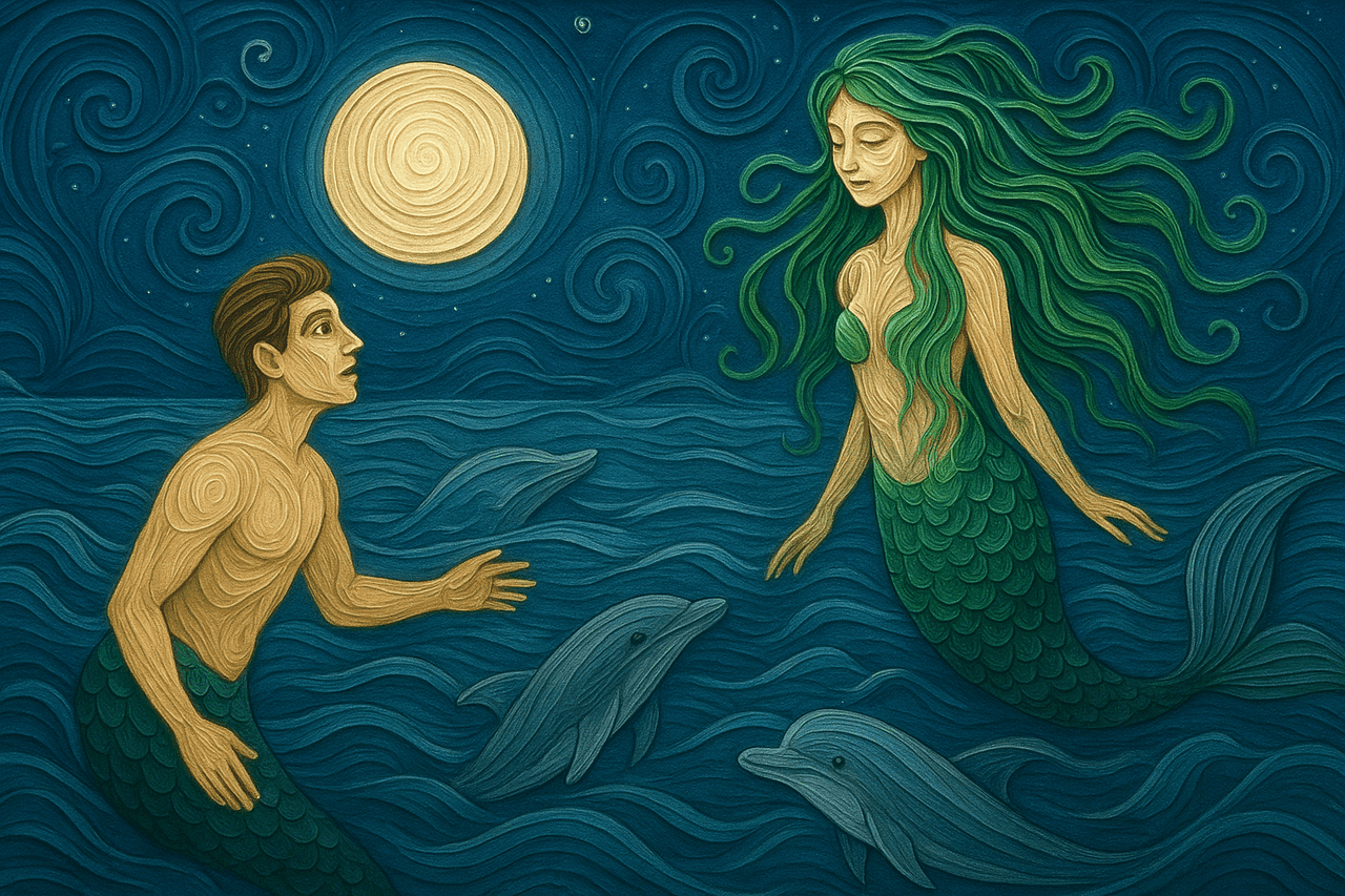 Ilustración de La sirena del arco
