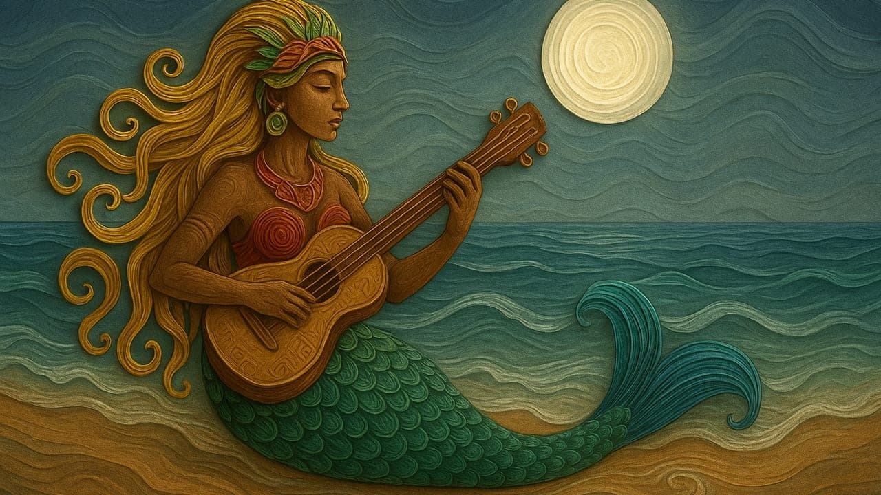 Ilustración de Madre de playa