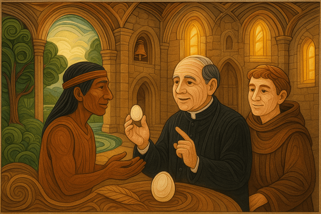 Ilustración de El desayuno del indio