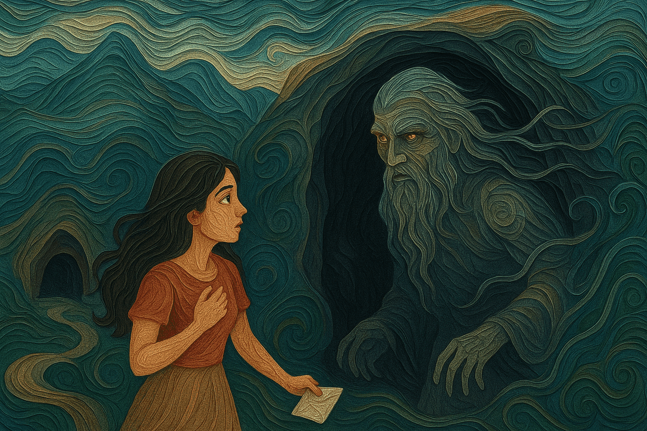 Ilustración de El ermitaño iracundo