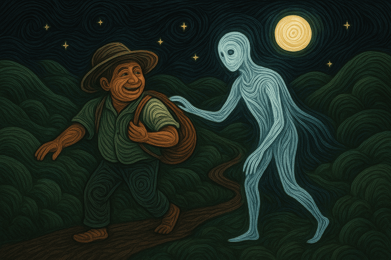 Ilustración de El hombre flaco