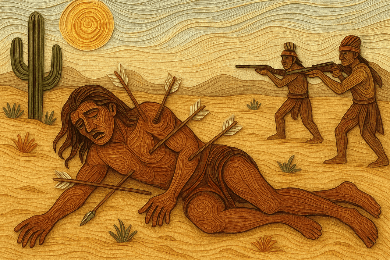 Ilustración de El Indio Guerrero Ipuana