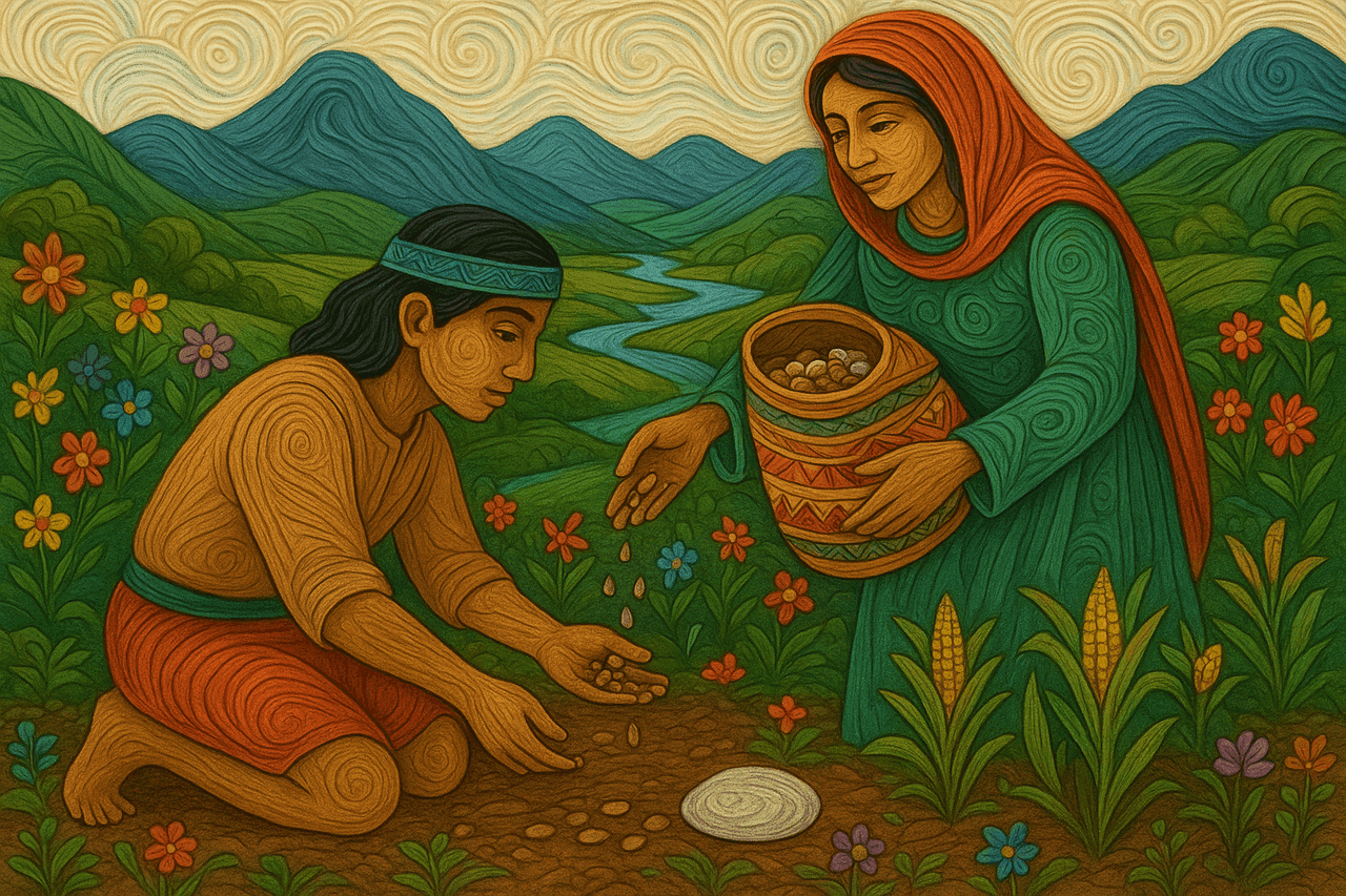 Ilustración de El maíz