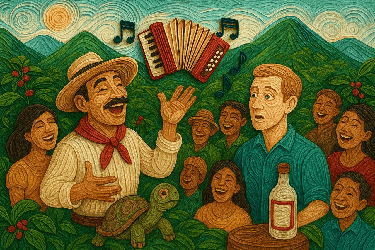 Ilustración de El paisa y el gringo