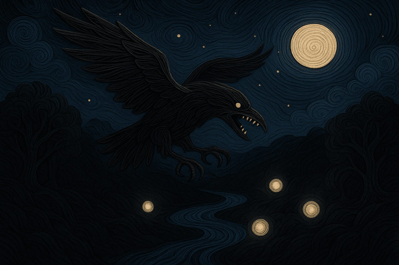 Ilustración de El pájaro que se come las almas