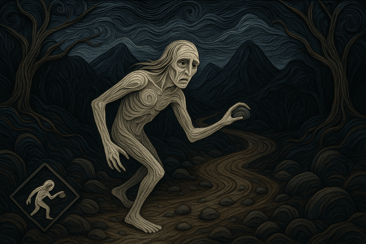 Ilustración de El tirapiedra