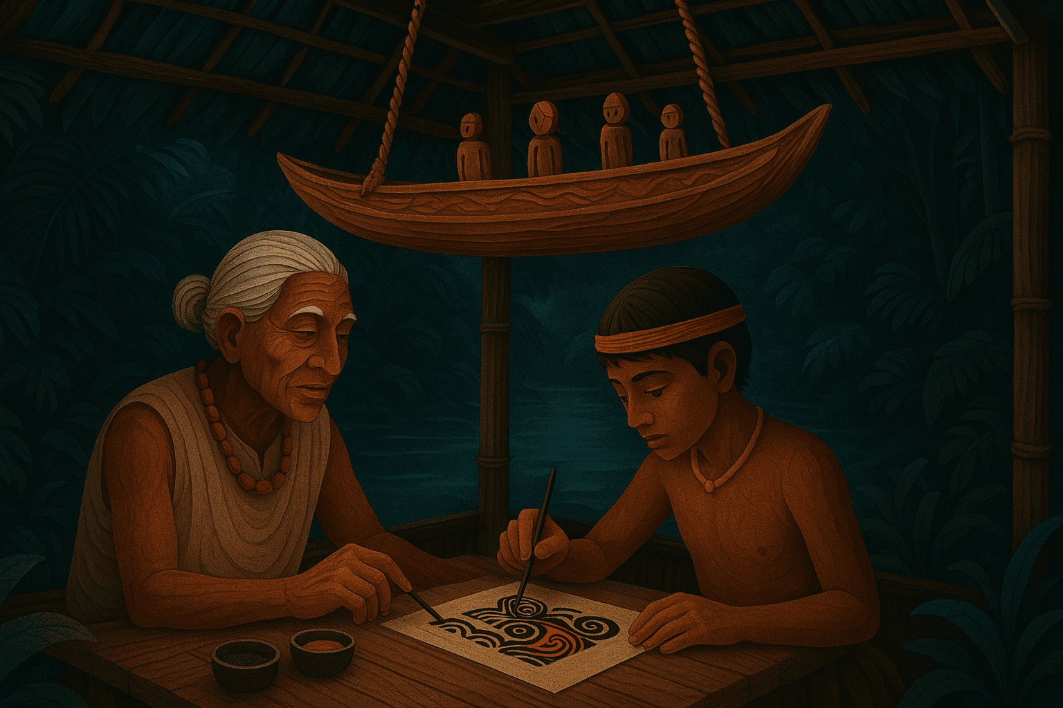 Ilustración de La Barca de Dos Tintas