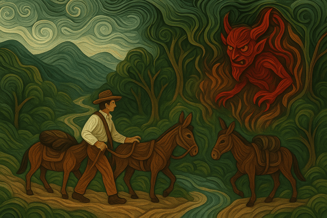Ilustración de La cueva del diablo