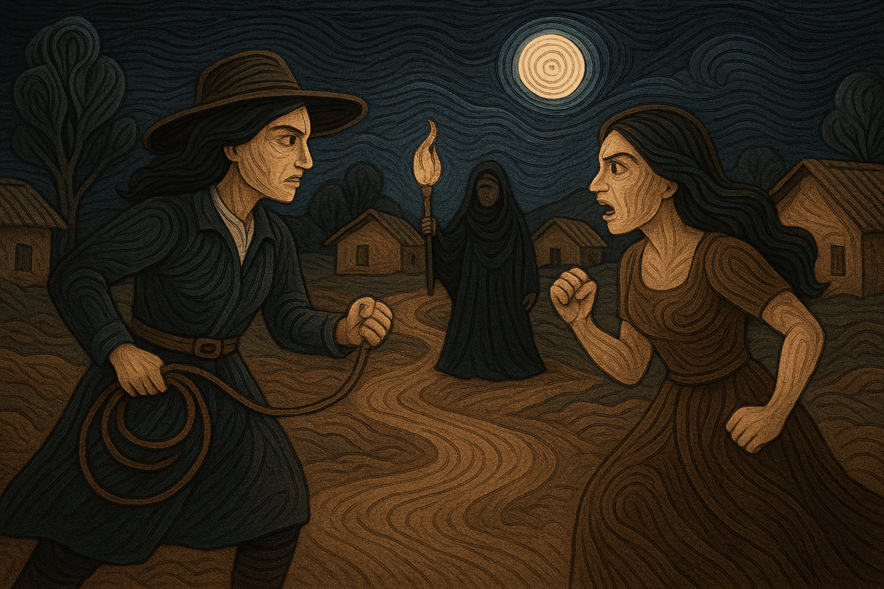 Ilustración de La diabla castigadora