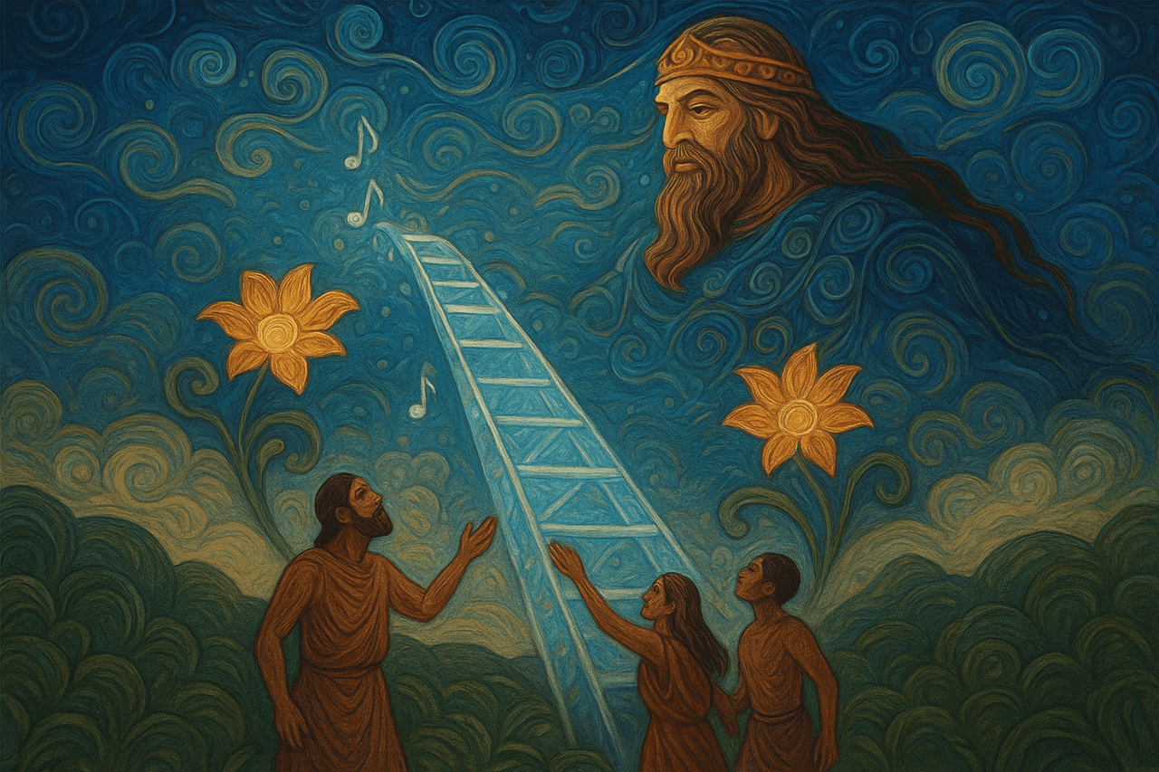 Ilustración de La escalera del cielo