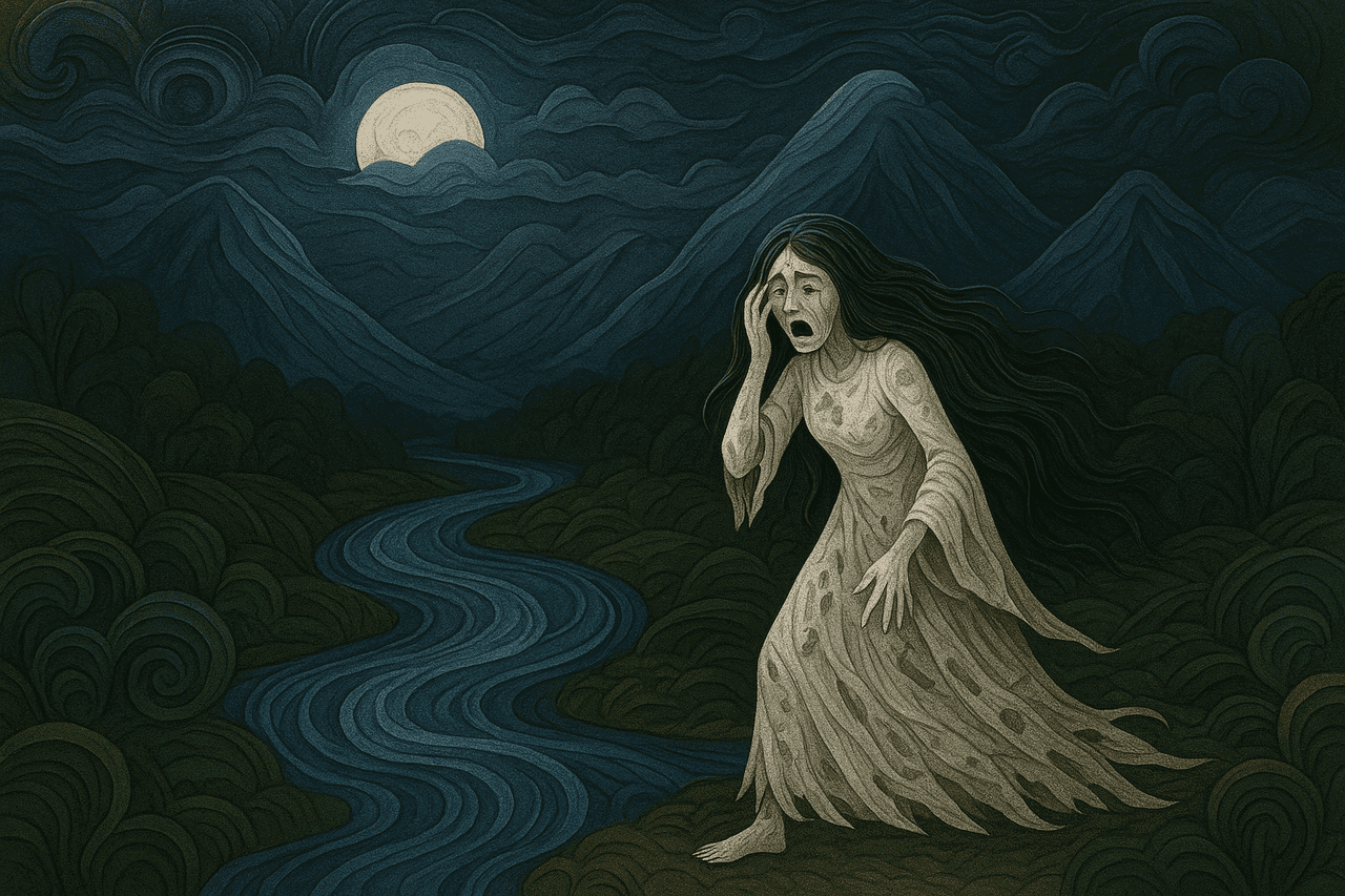 Ilustración de La llorona