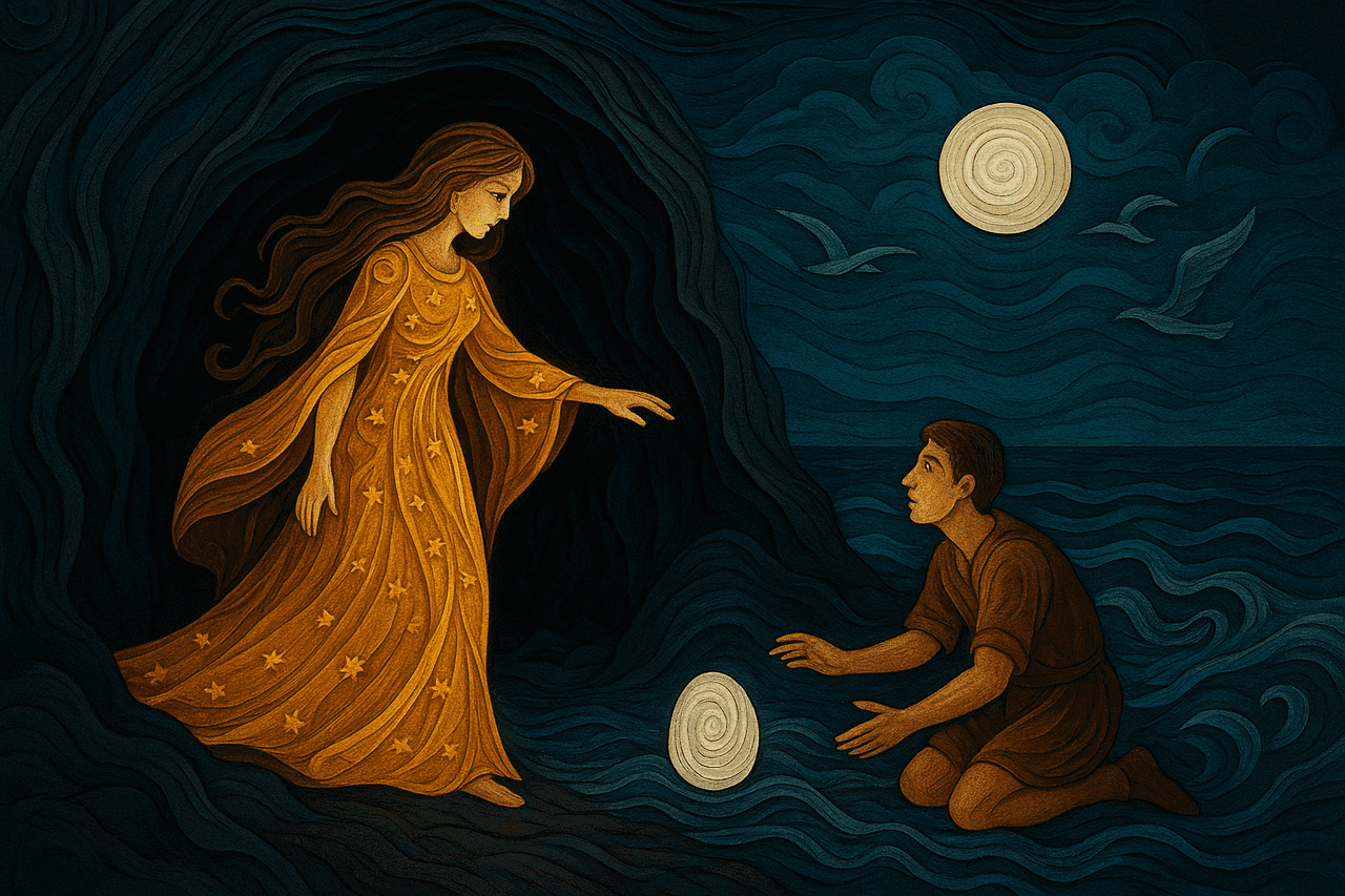 Ilustración de La Majayura que pierde a los hombres