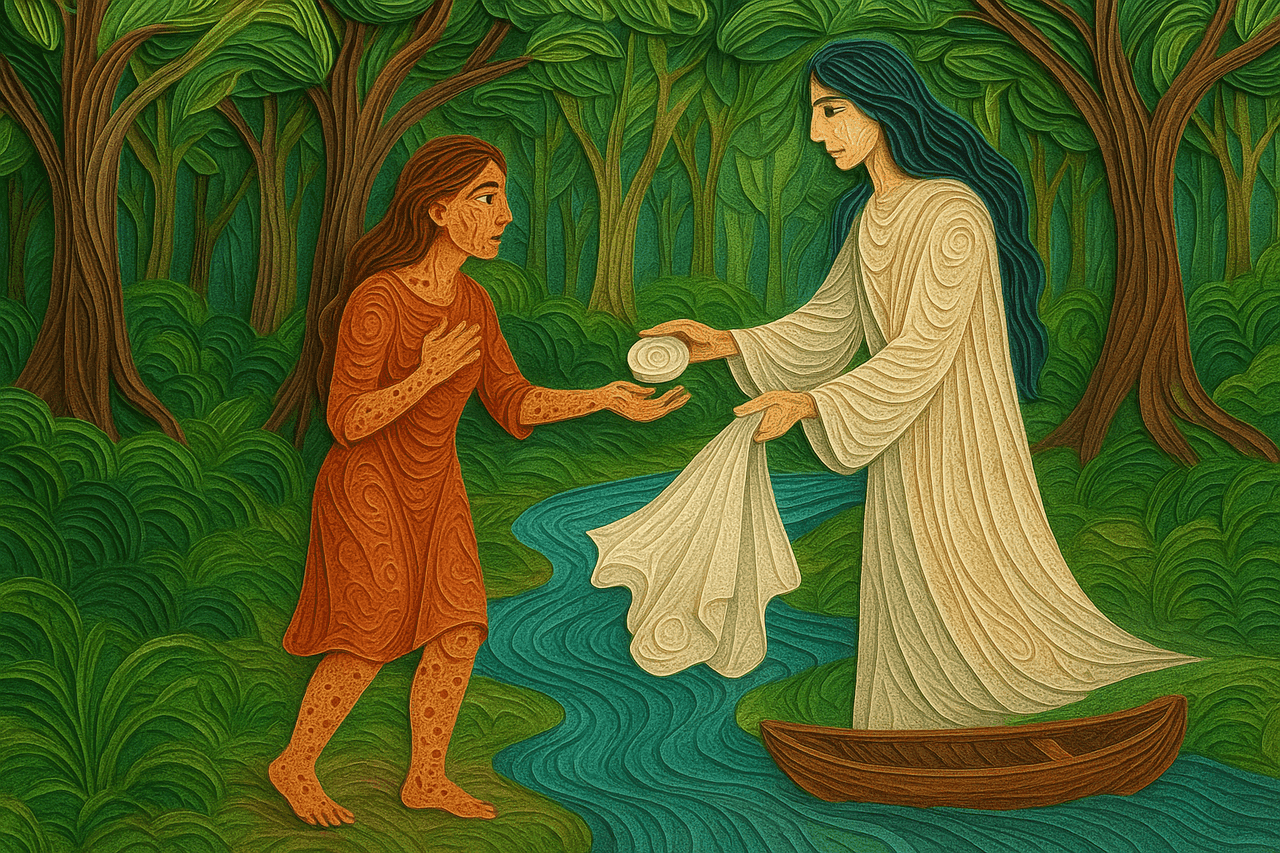 Ilustración de La mujer sarnosa