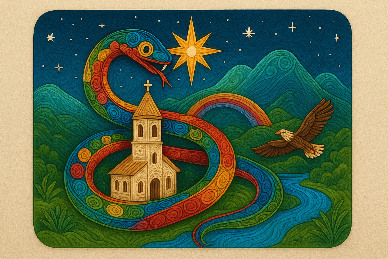 Ilustración de La niña que se volvió serpiente
