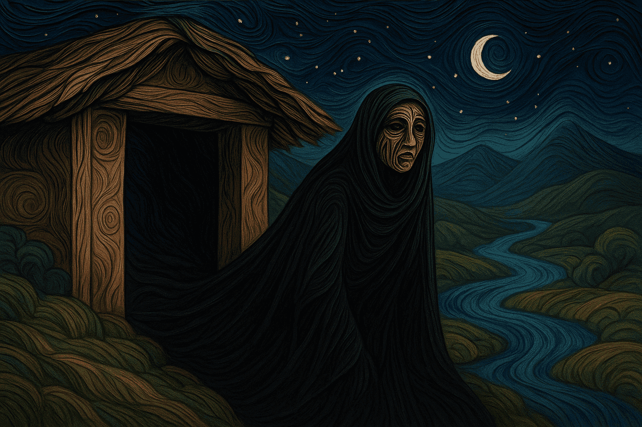 Ilustración de La sayona del cementerio