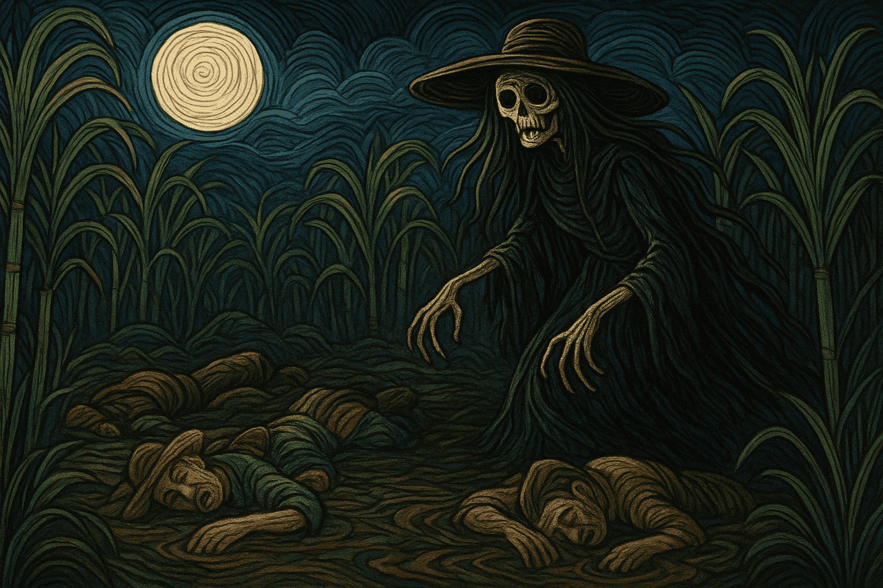 Ilustración de La vieja, la viuda y el ánima