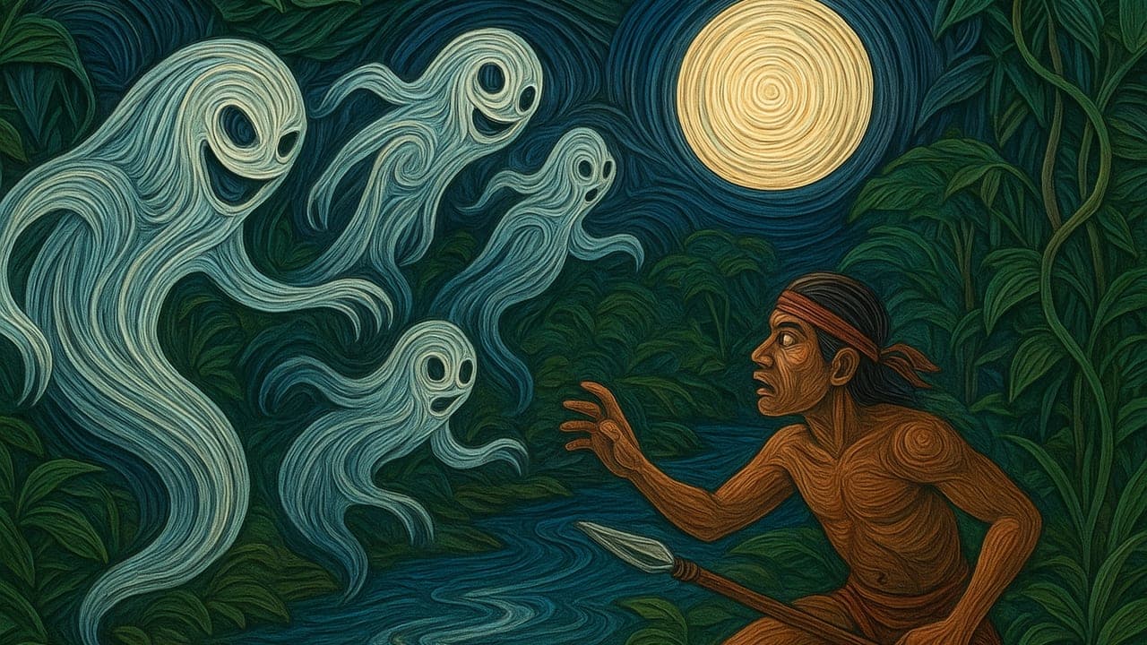 Ilustración de Los fantasmas