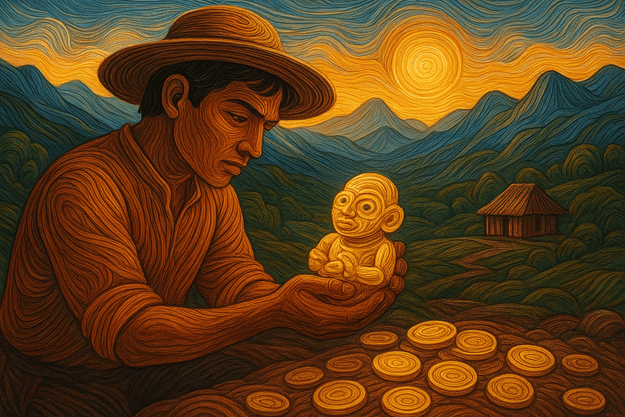 Ilustración de Los tunjos de la Cantera