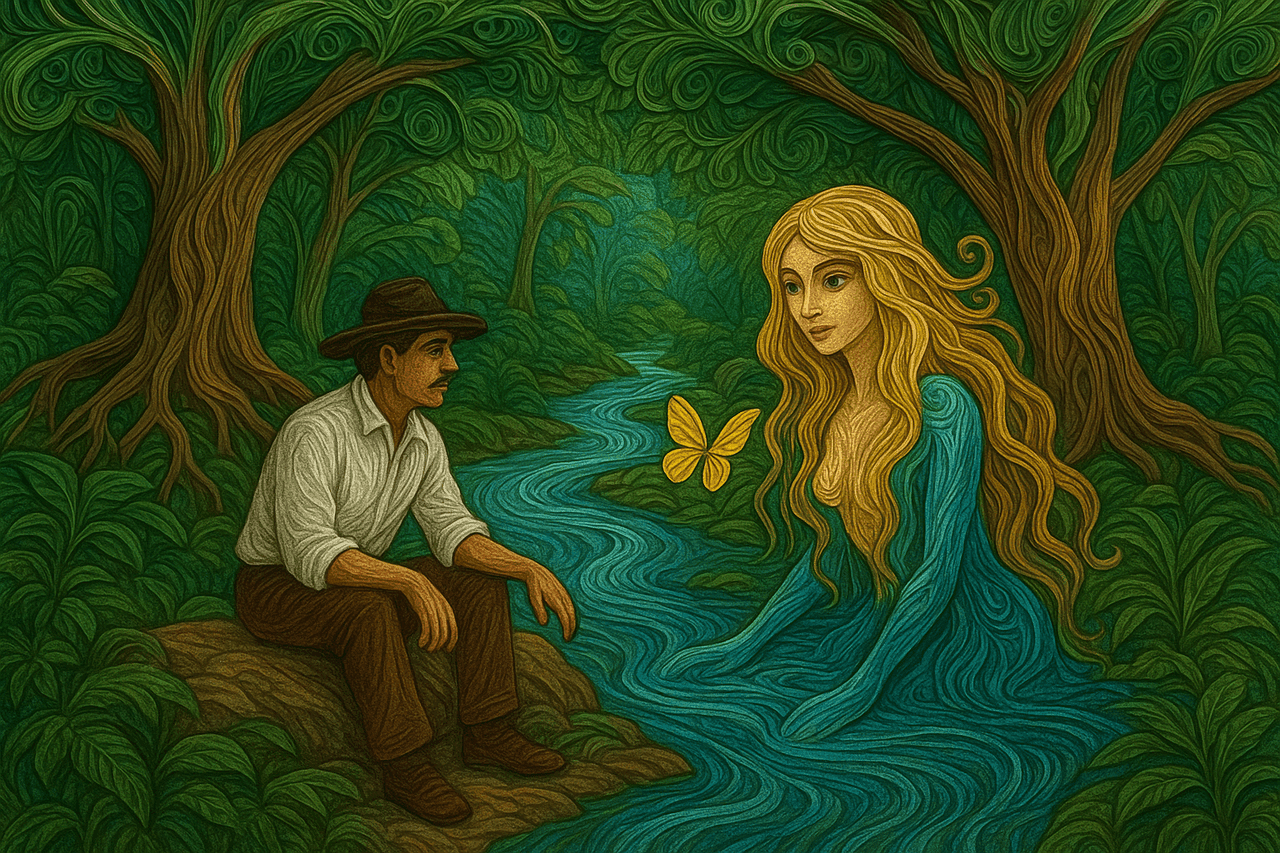 Ilustración de Madre Río o Mohana