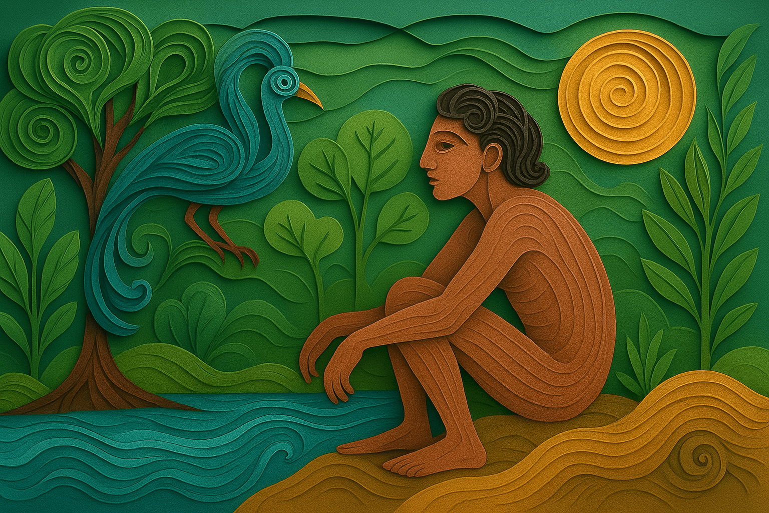 Ilustracion de la categoria origen del hombre
