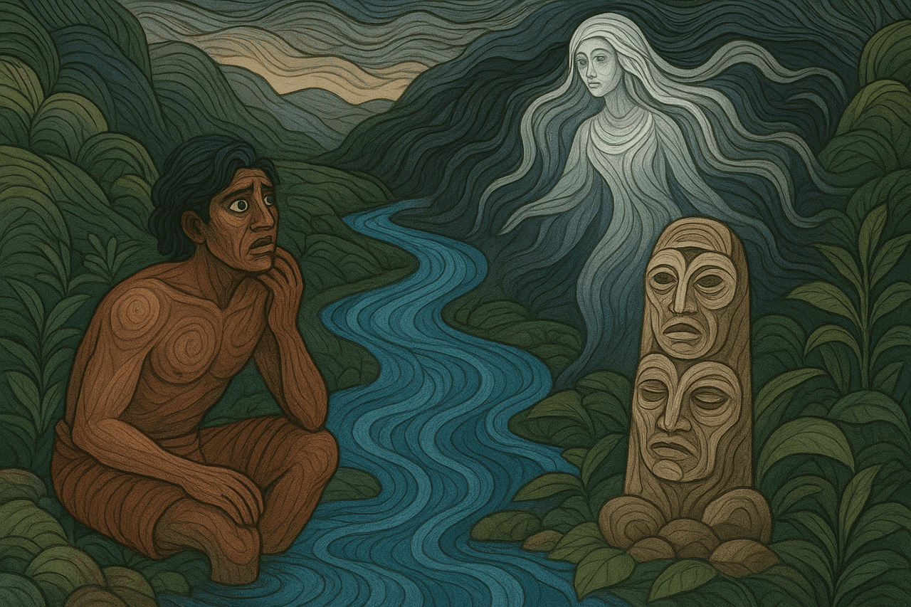 Ilustración de Seiskwisbuche y Yangauki