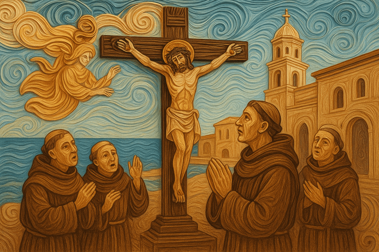 Ilustración de Templo de Santo Domingo y el cristo de la expiración