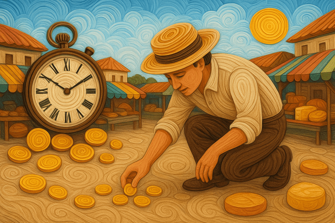 Ilustración de Veinte para el bollo